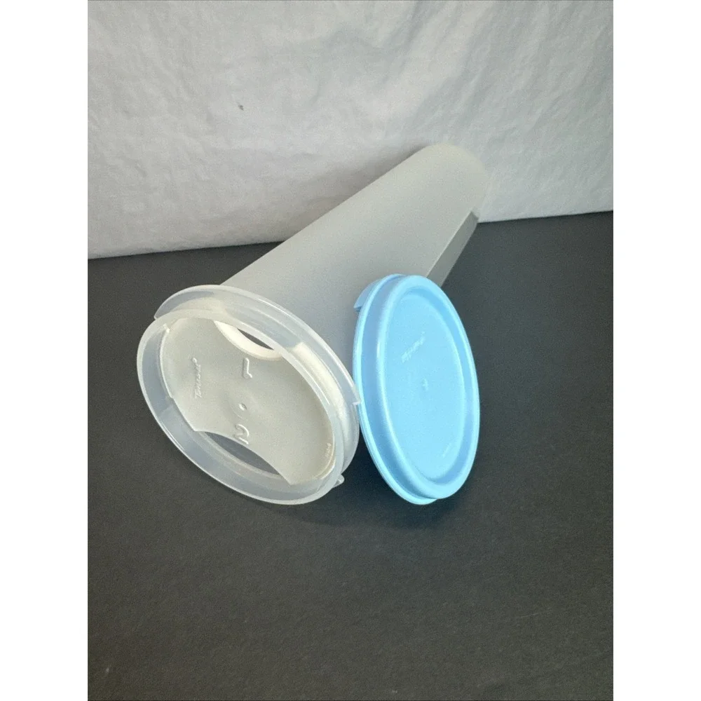 New Tupperware Modular Mates Spaghetti Dispenser 1.1L Measure Insert White Blue